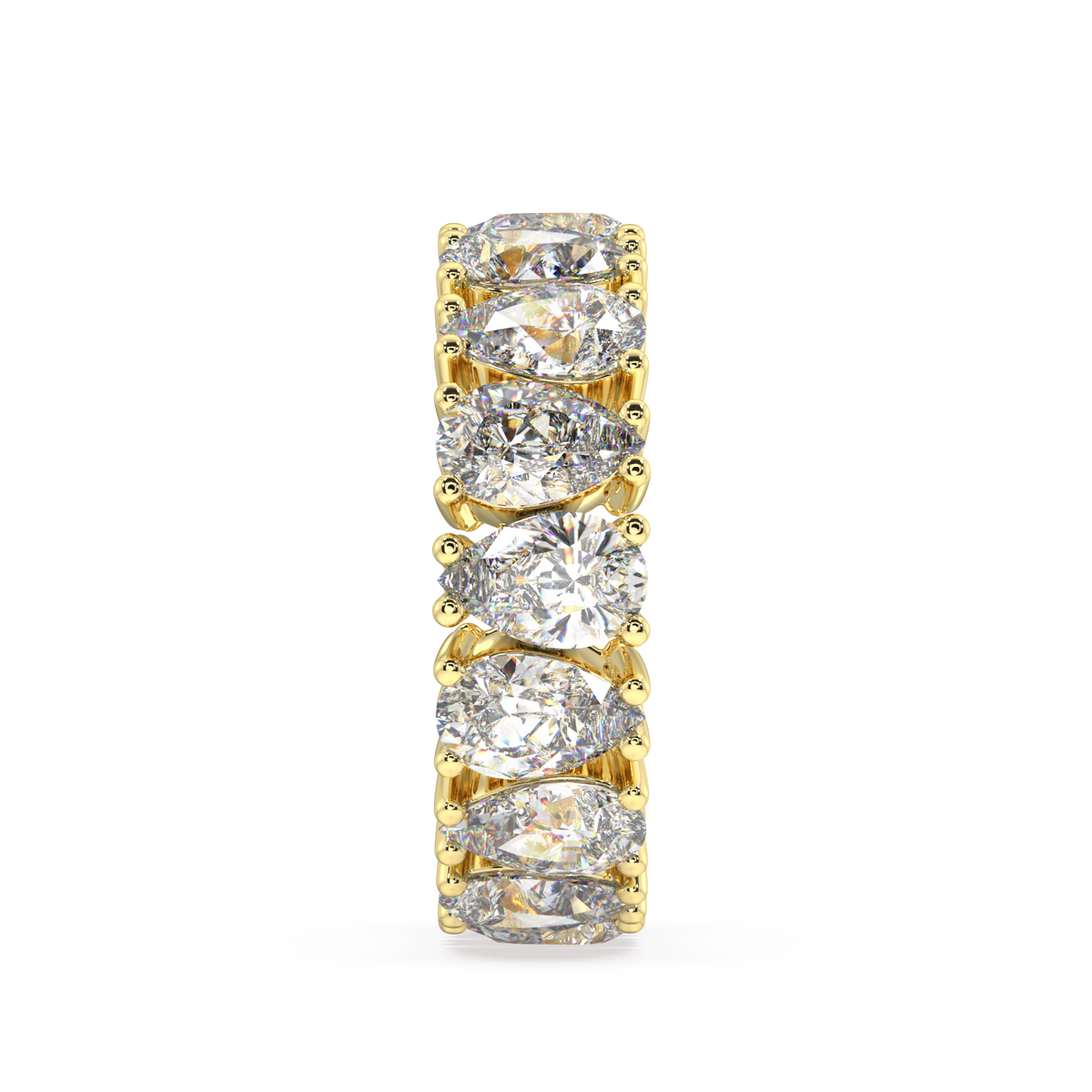 Melrose Pear Classic Eternity Bands - 8ct