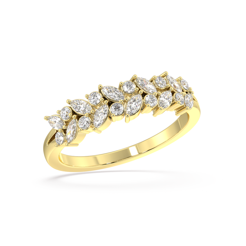 River Marquise Diamond Ring