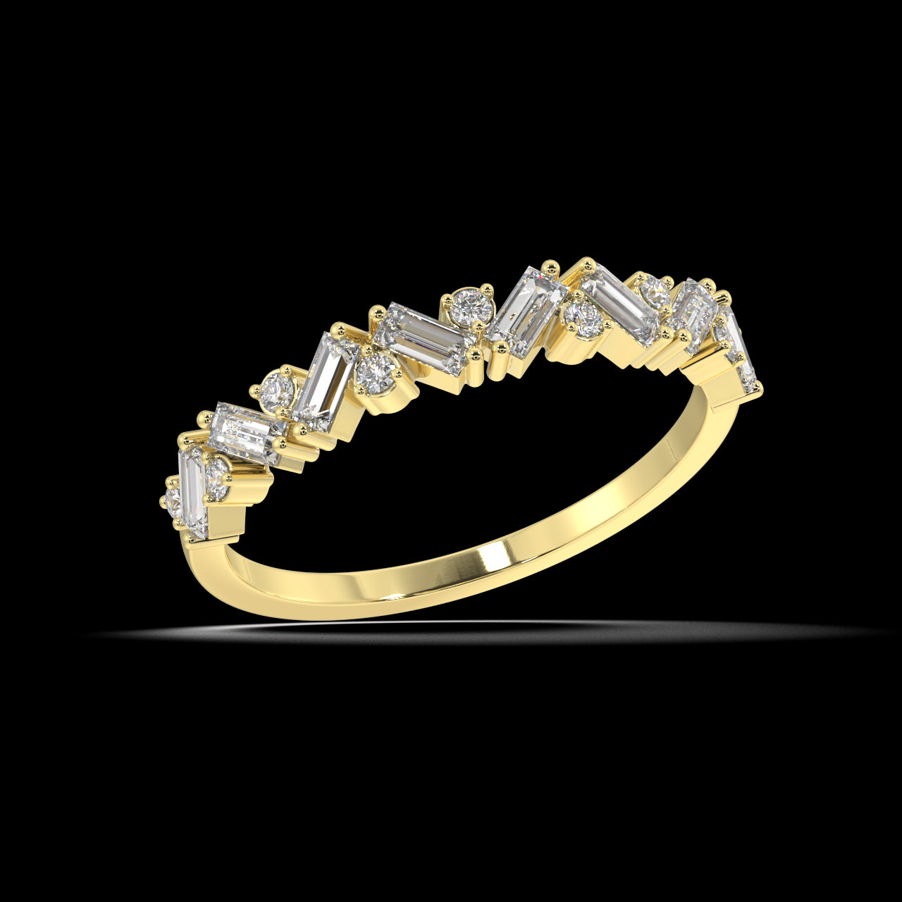 Phoenix Baguette Diamond Ring