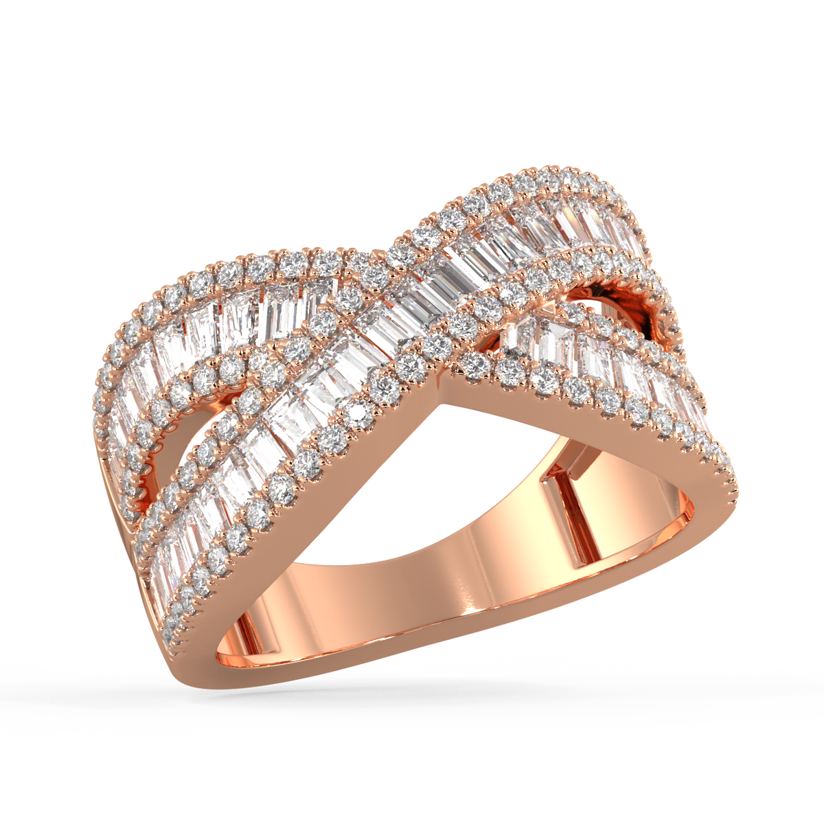 Solstice Baguette Diamond Ring