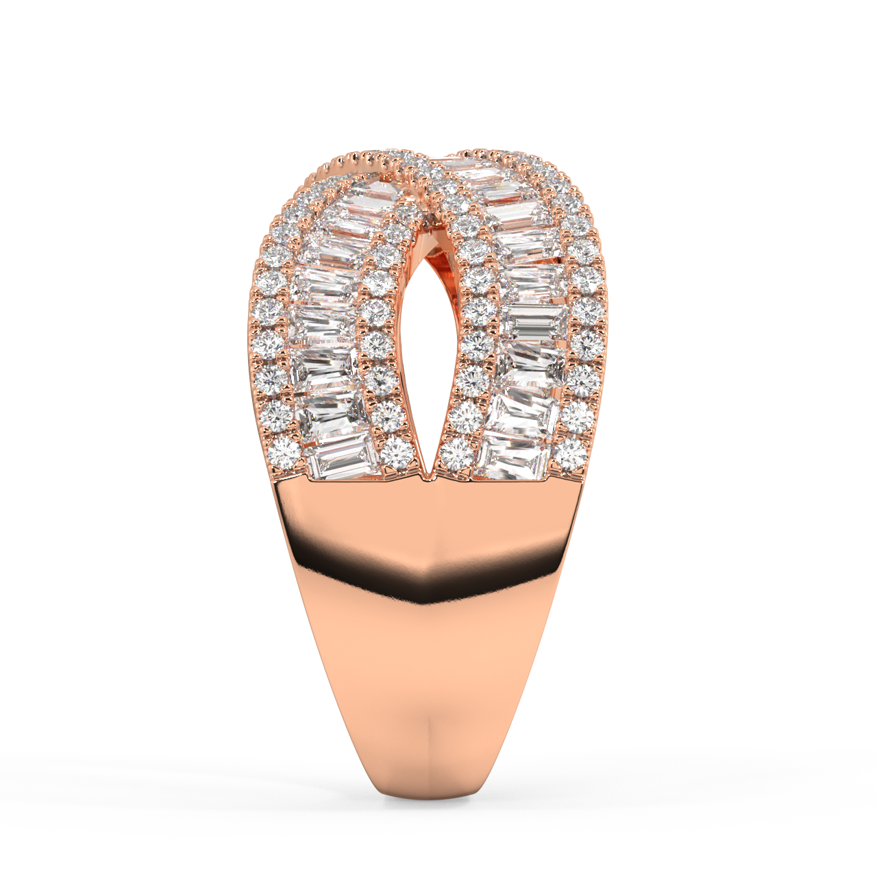 Solstice Baguette Diamond Ring