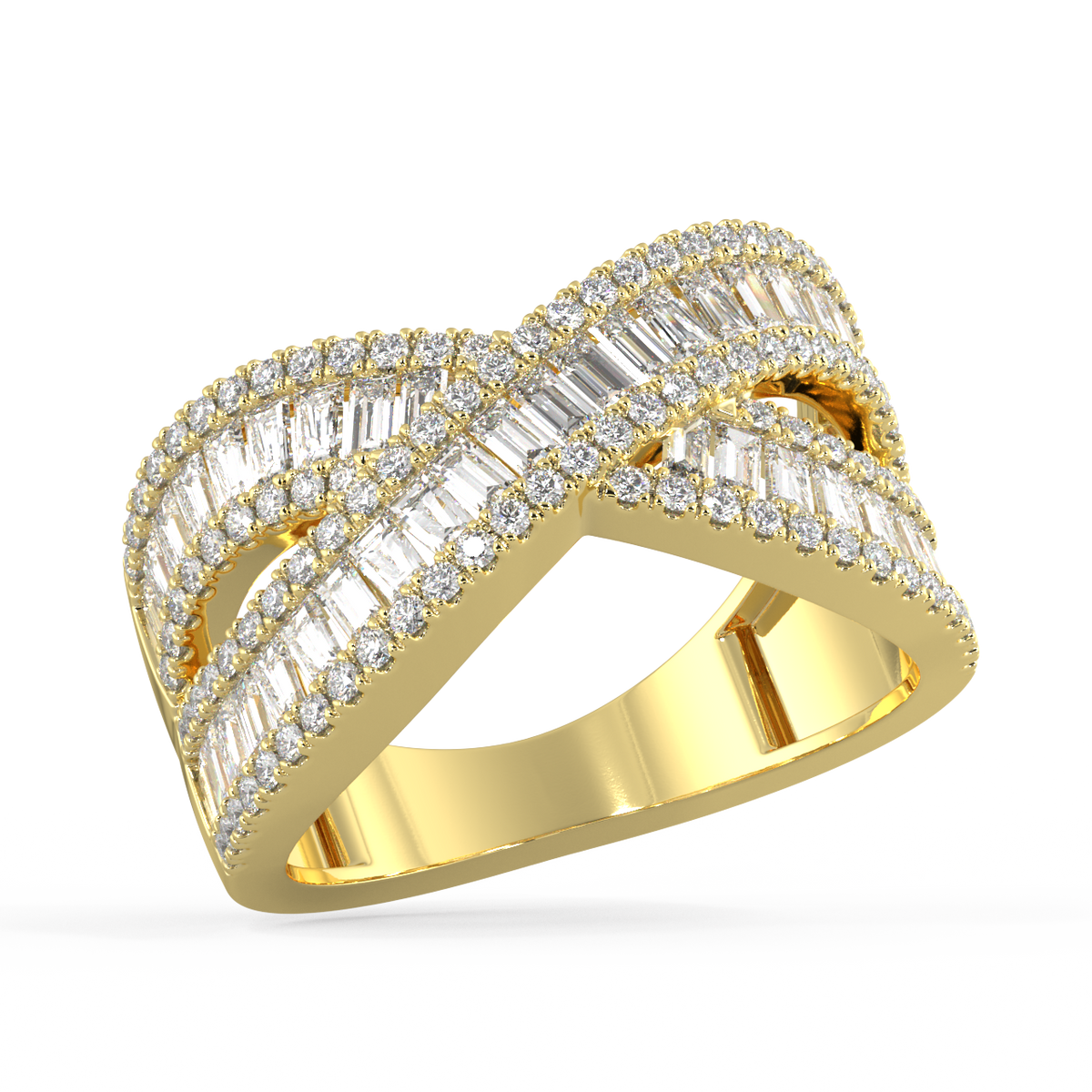 Solstice Baguette Diamond Ring