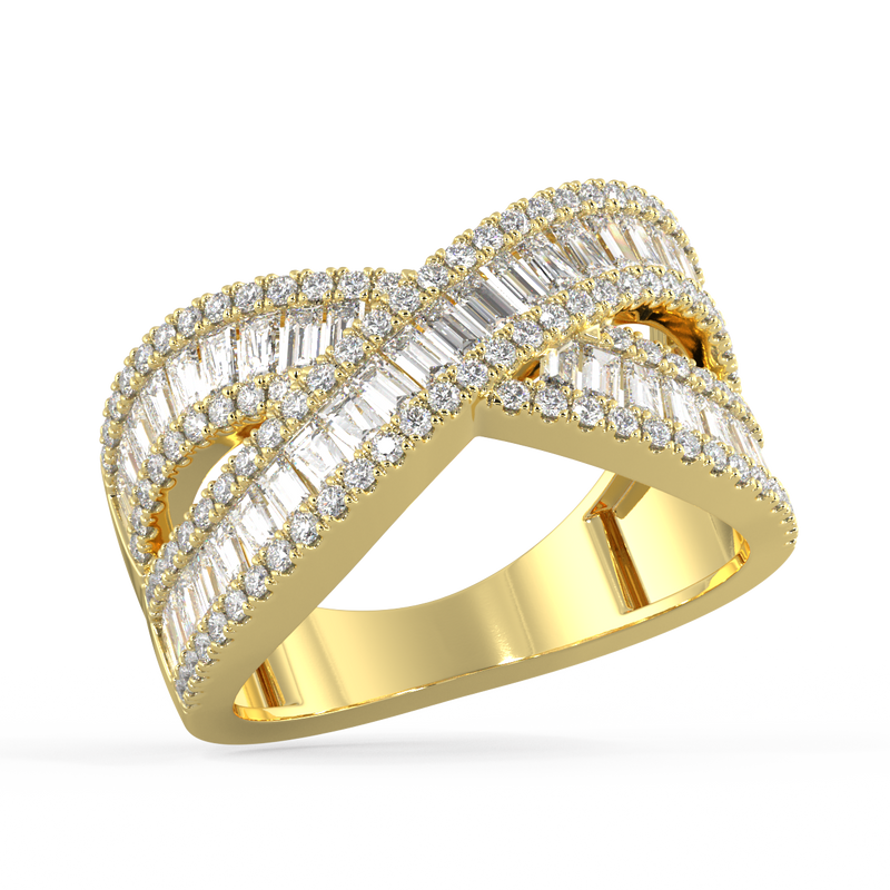 Solstice Baguette Diamond Ring