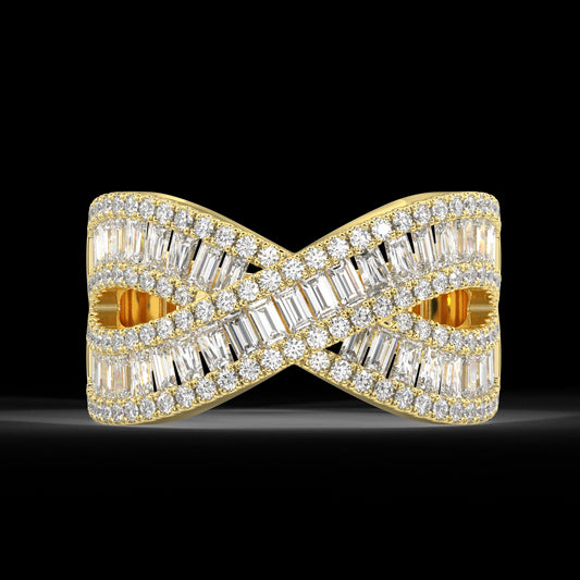 Solstice Baguette Diamond Ring