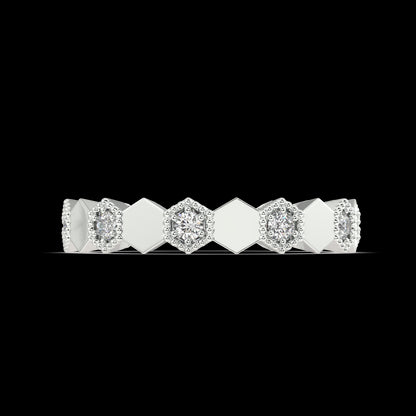 Cascade Round Diamond Ring