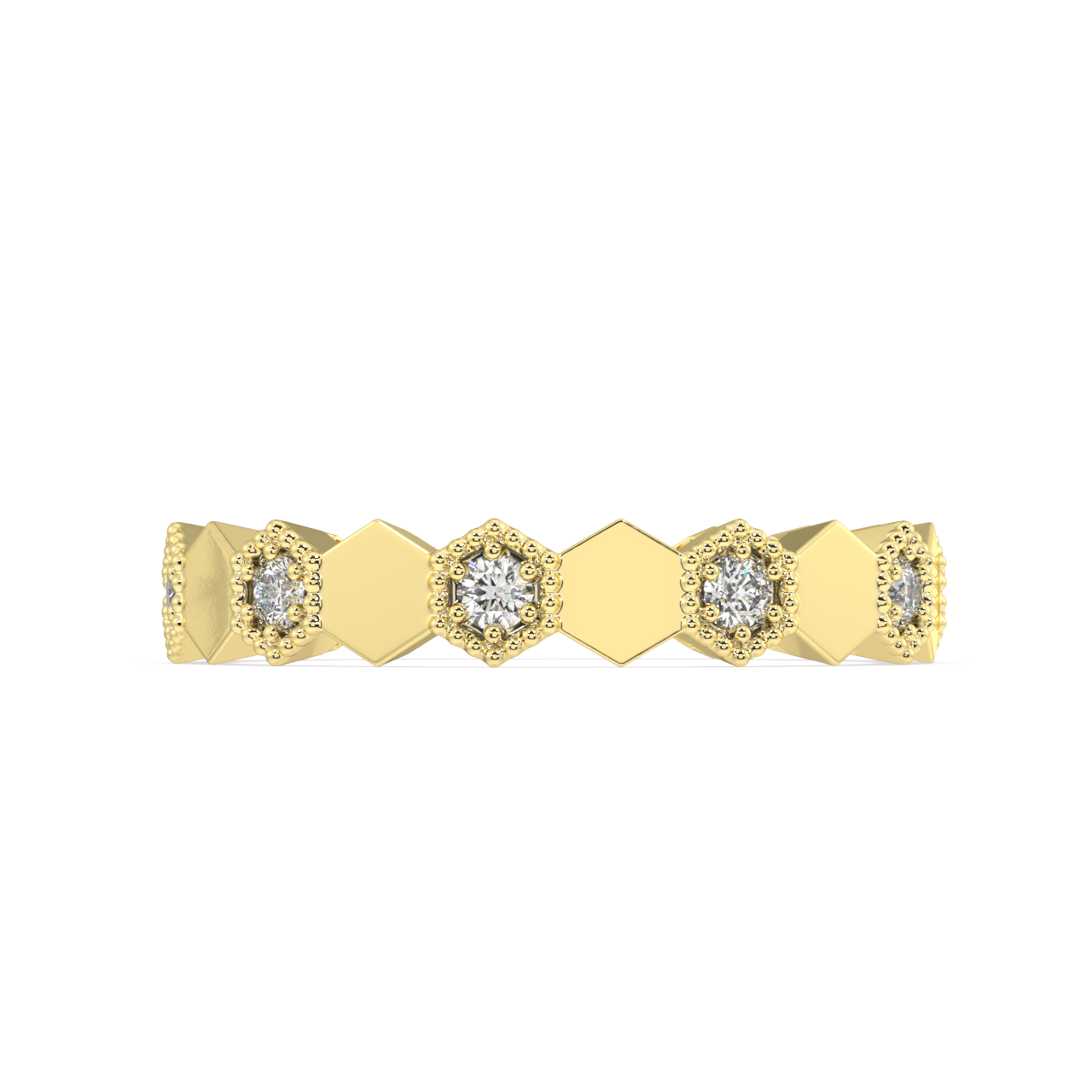 Cascade Round Diamond Ring
