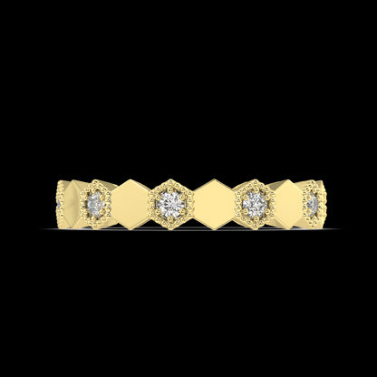 Cascade Round Diamond Ring