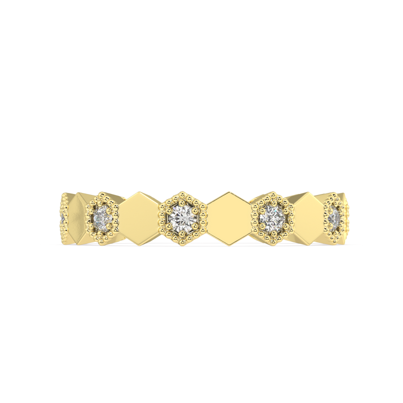 Cascade Round Diamond Ring