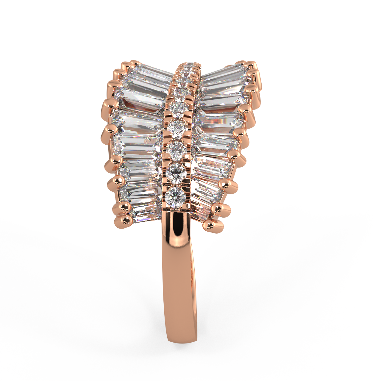 Echo Baguette Diamond Ring