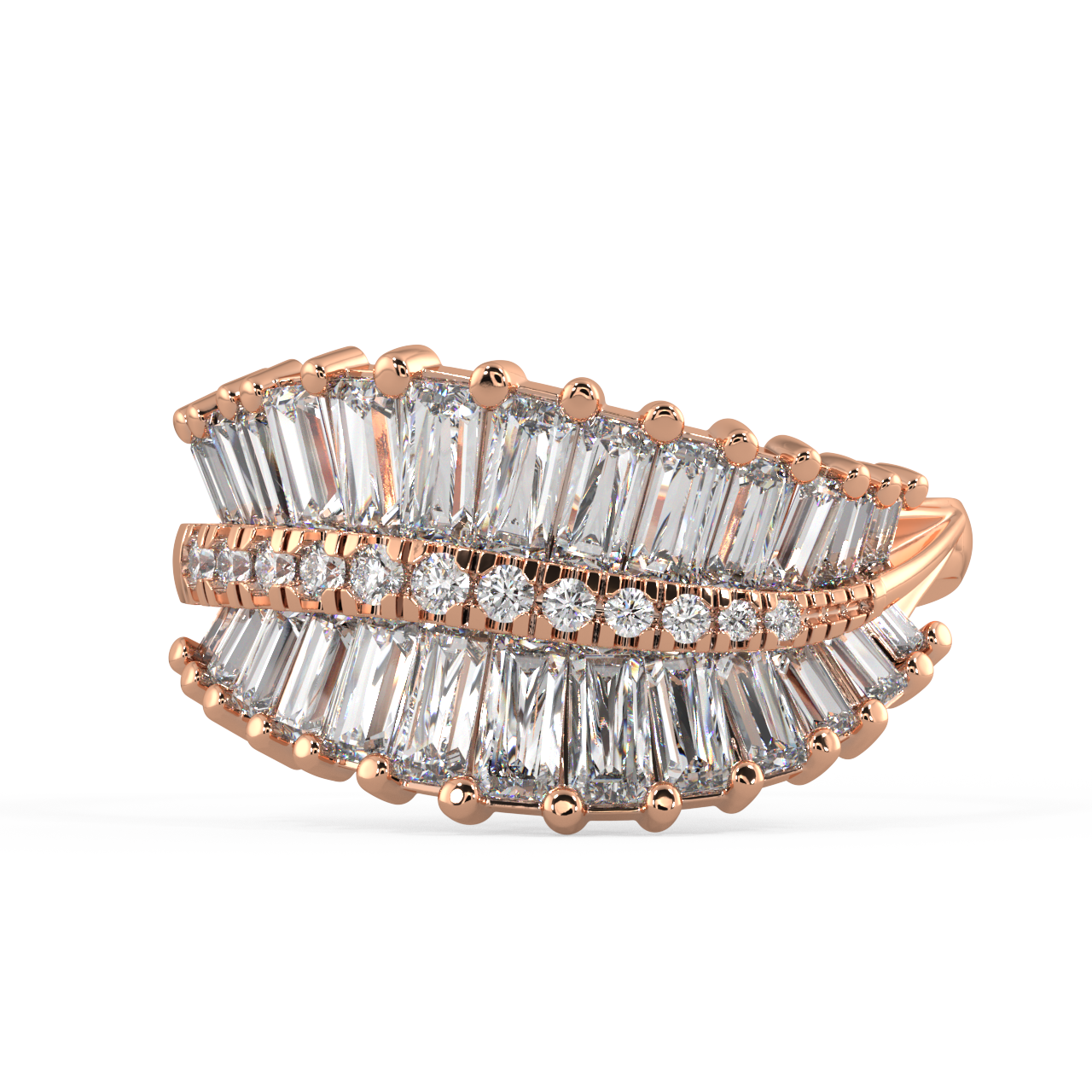 Echo Baguette Diamond Ring