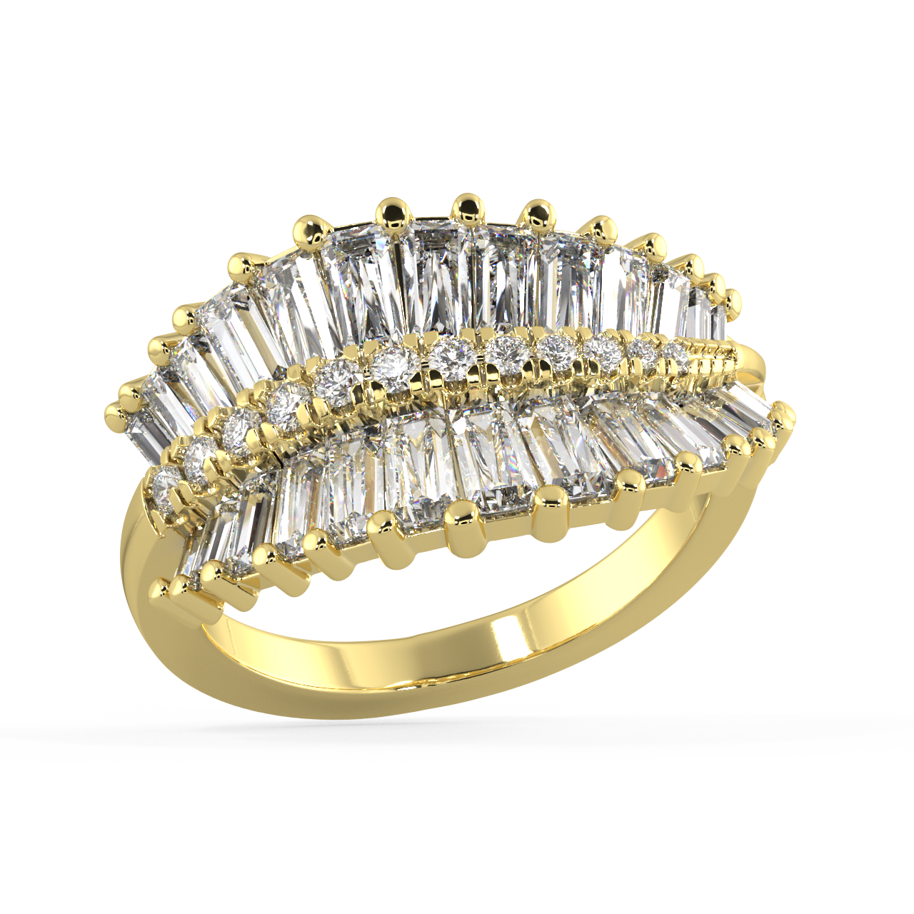 Echo Baguette Diamond Ring