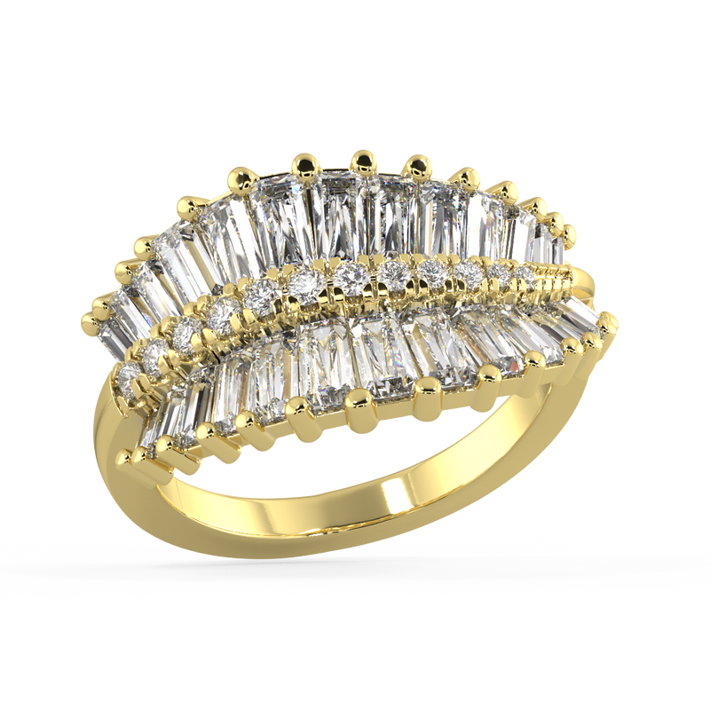 Echo Baguette Diamond Ring