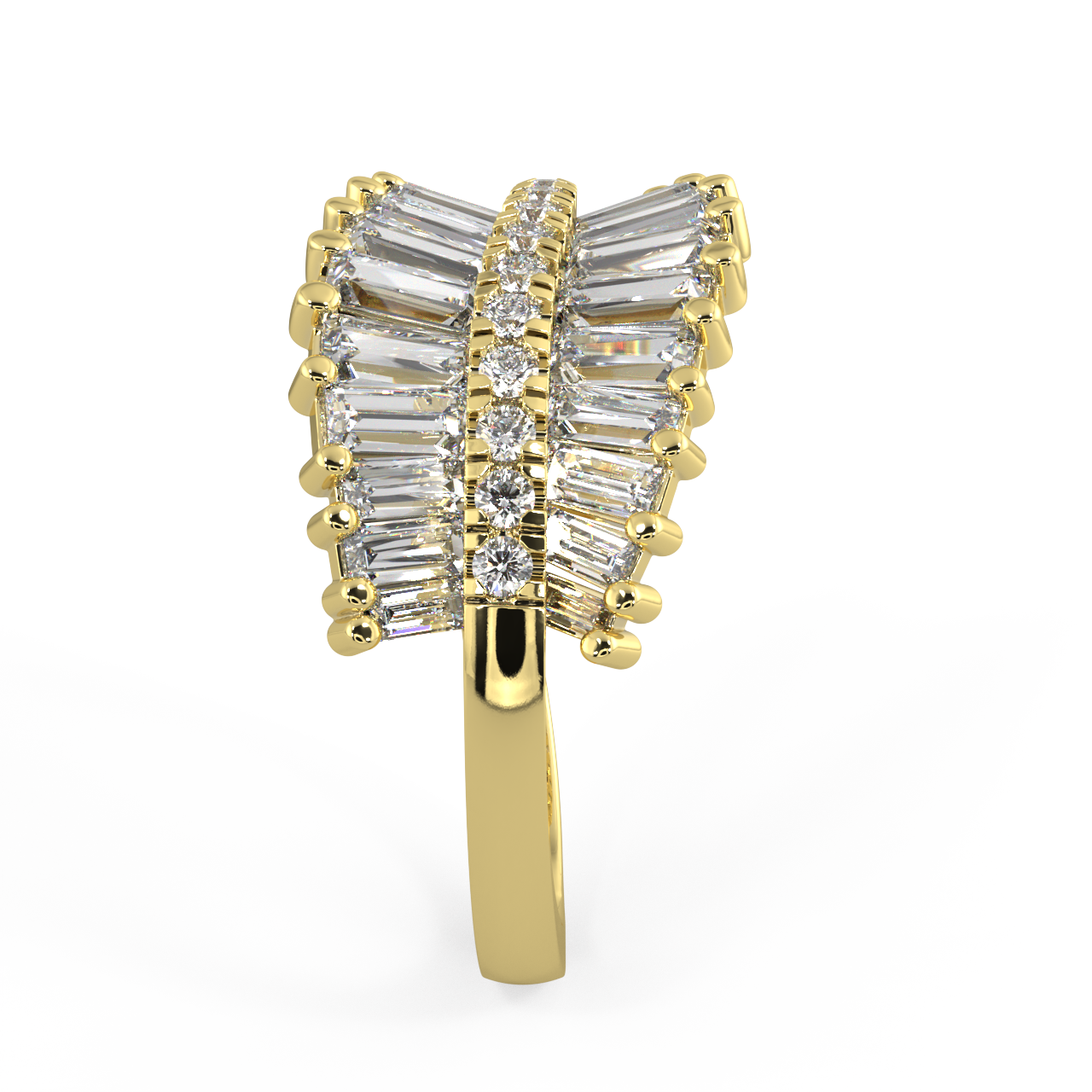 Echo Baguette Diamond Ring