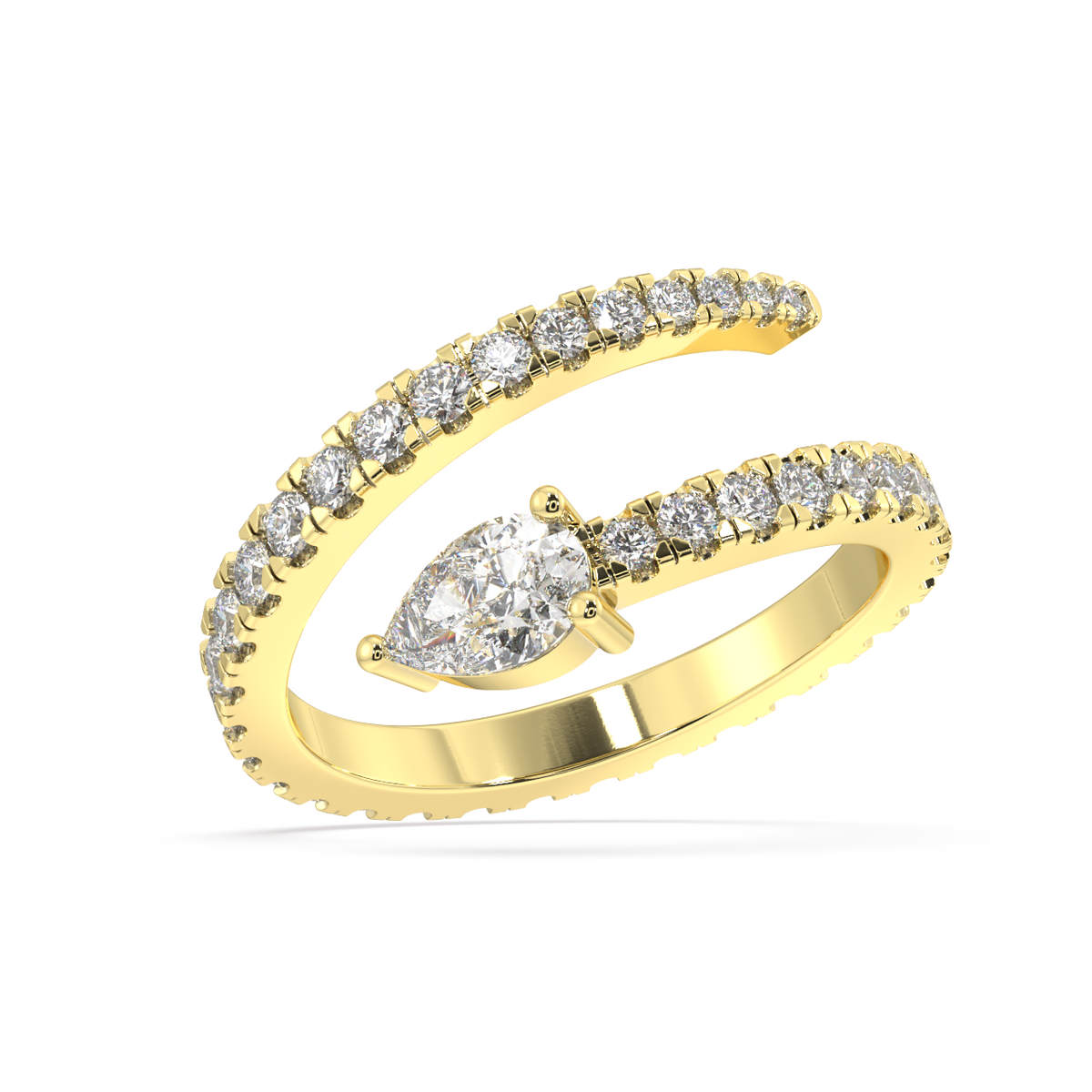 Beatrice Pear Diamond Ring