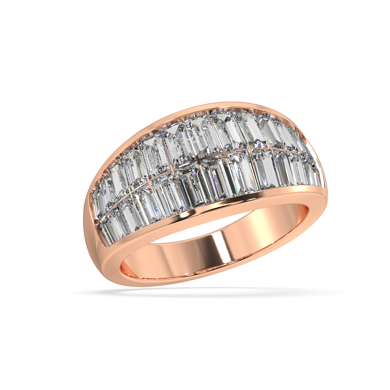 Audrey Baguette Diamond Ring