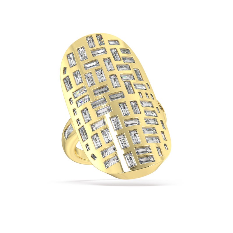 W-47 Bagutte Diamond Ring