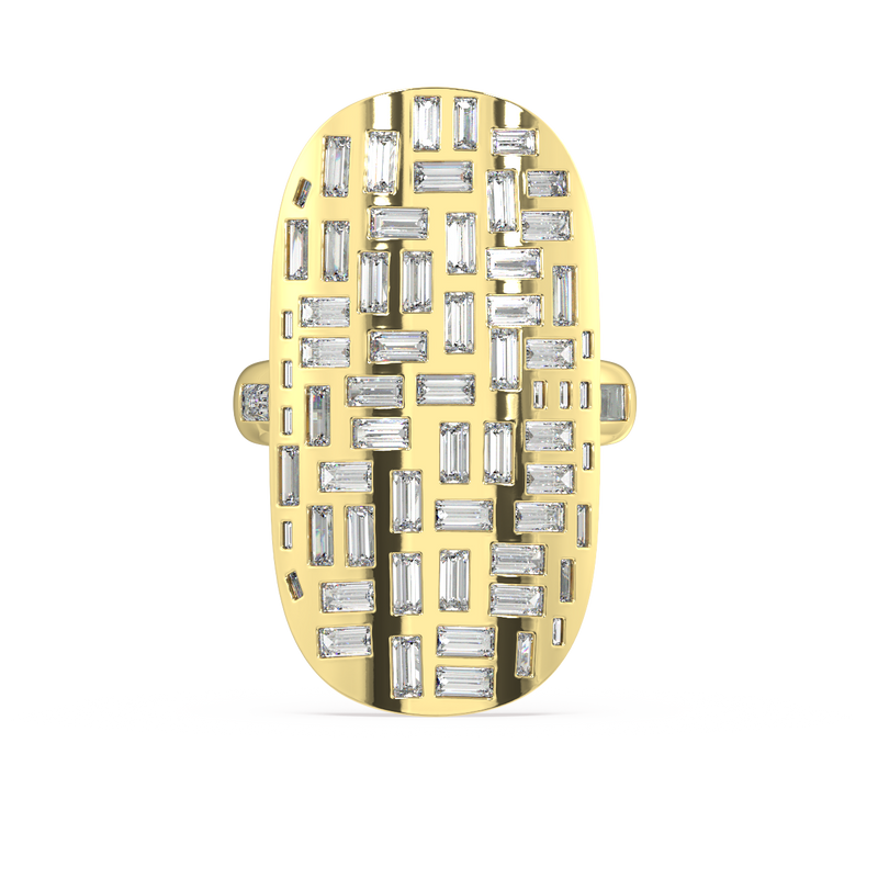 W-47 Bagutte Diamond Ring