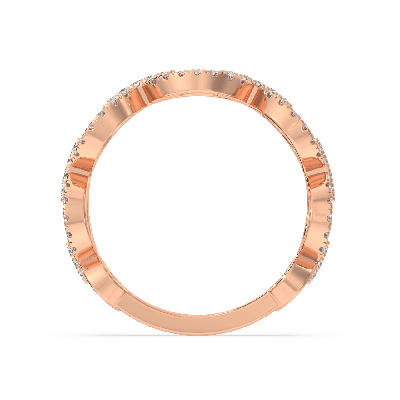 Opal Round Diamond Ring
