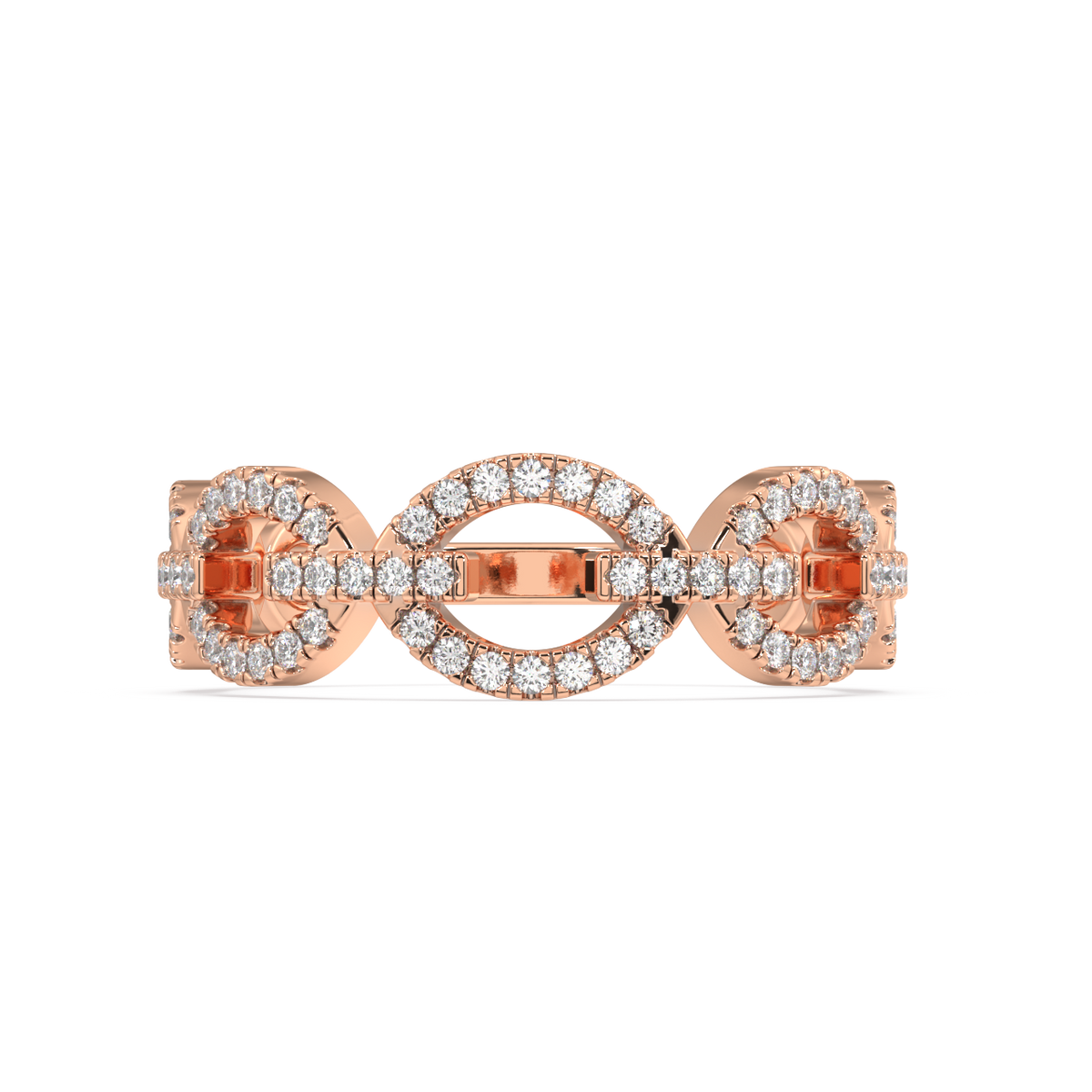 Opal Round Diamond Ring