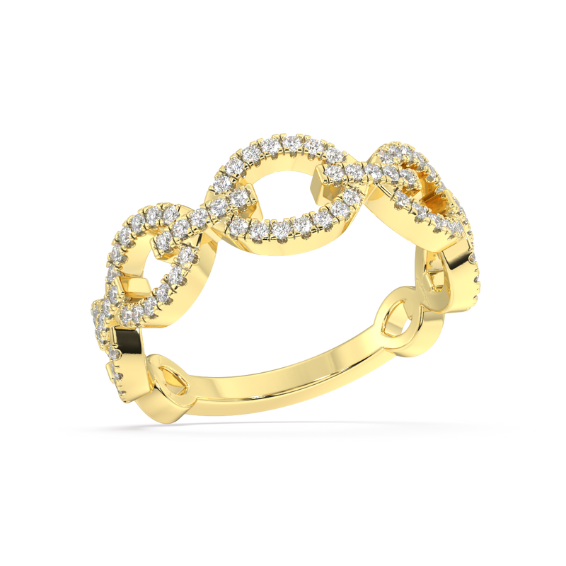 Opal Round Diamond Ring