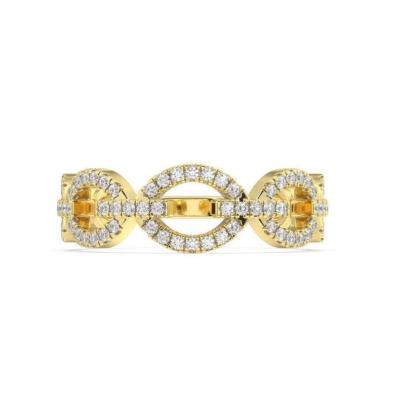 Opal Round Diamond Ring