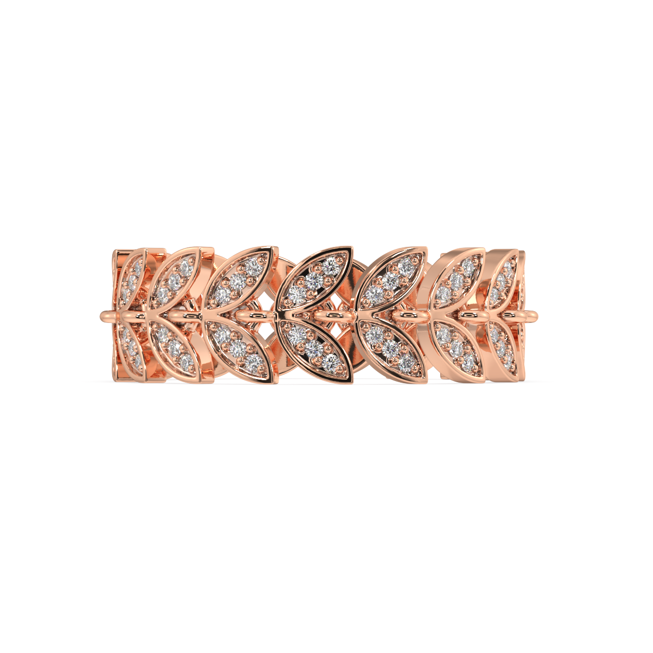 Camellia Round Diamond Ring