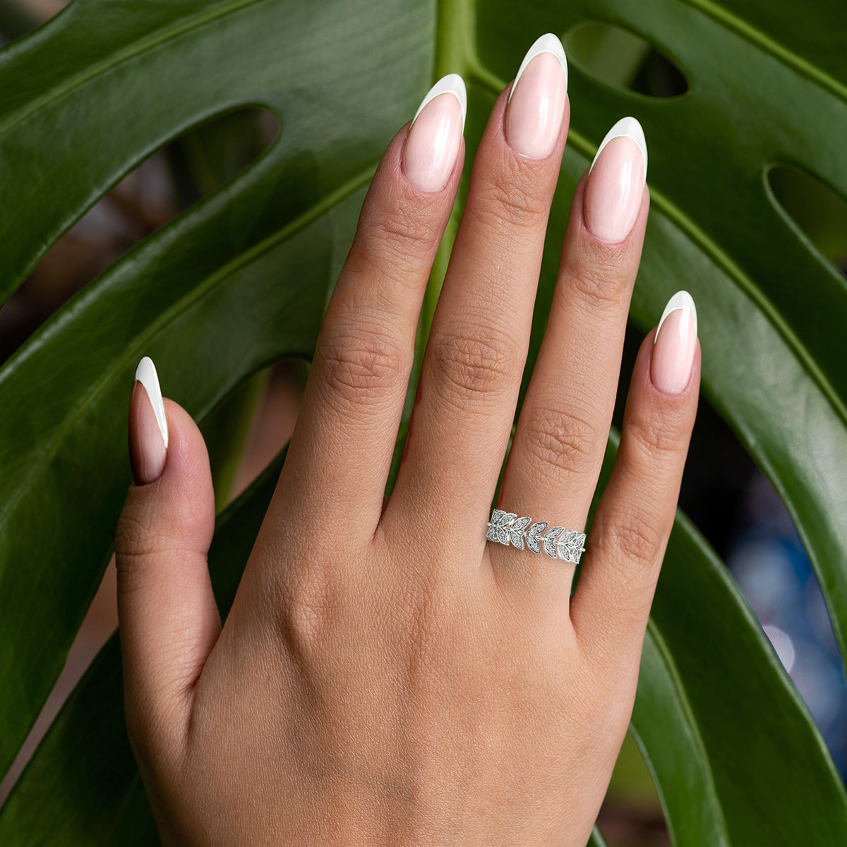 Camellia Round Diamond Ring