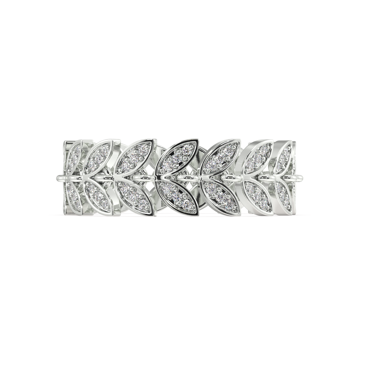 Camellia Round Diamond Ring