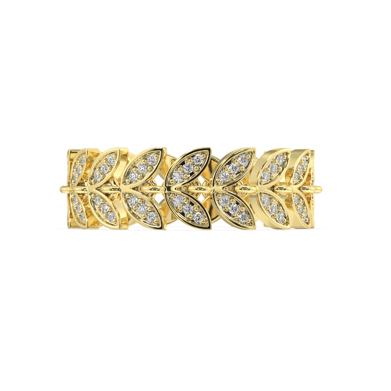 Camellia Round Diamond Ring