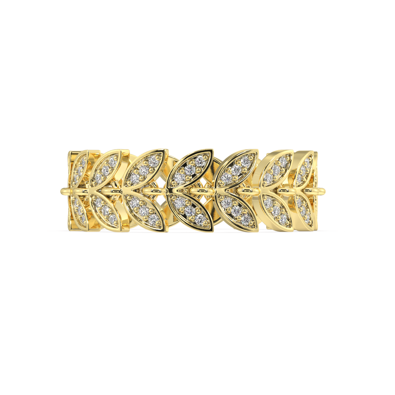 Camellia Round Diamond Ring