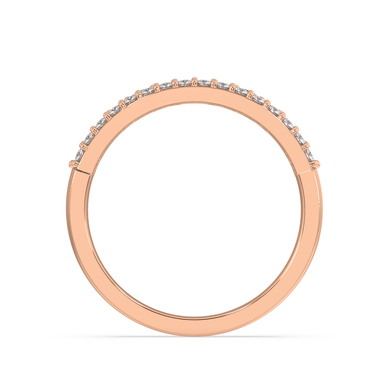 Coral Baguette Diamond Ring