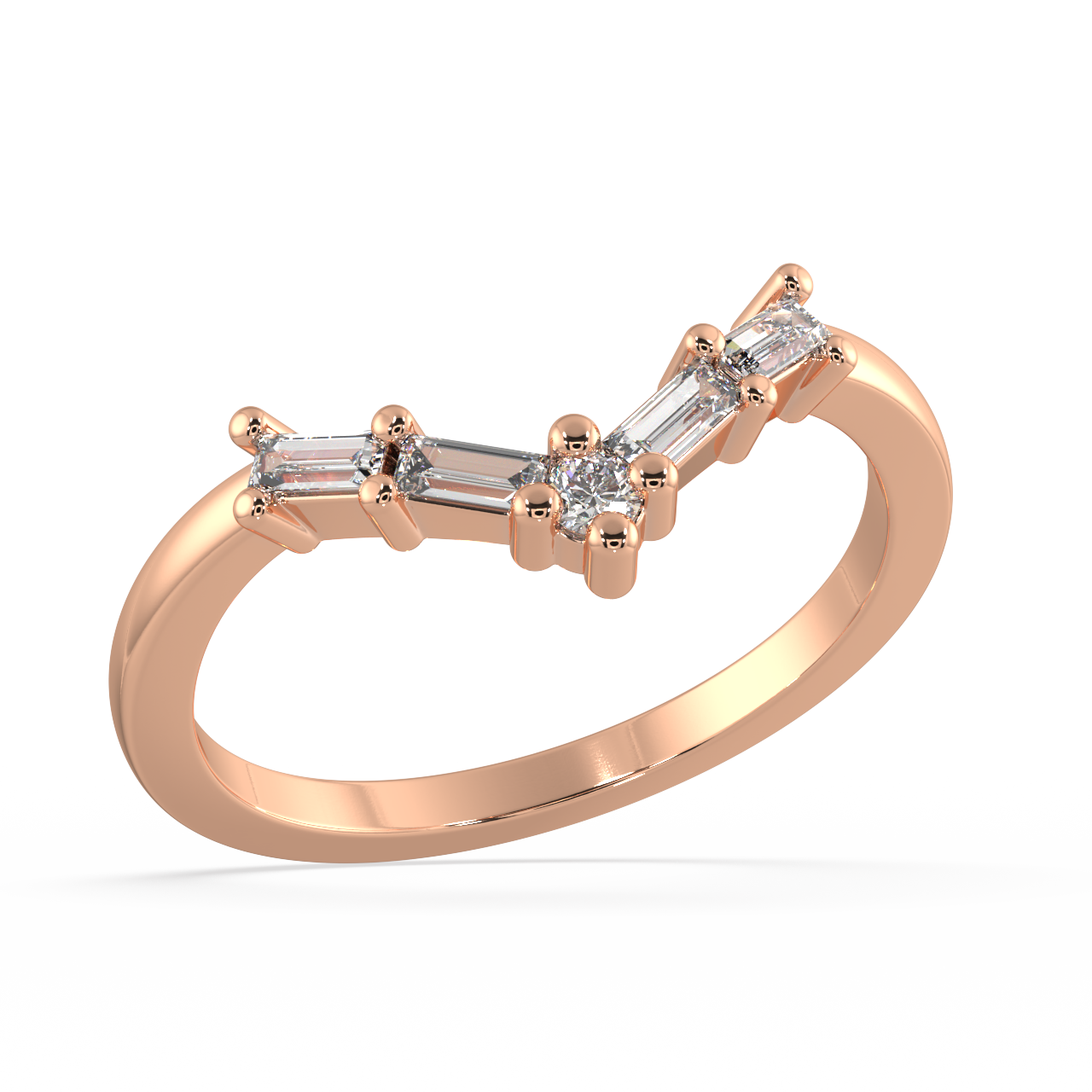 Aetheria Baguette Diamond Ring