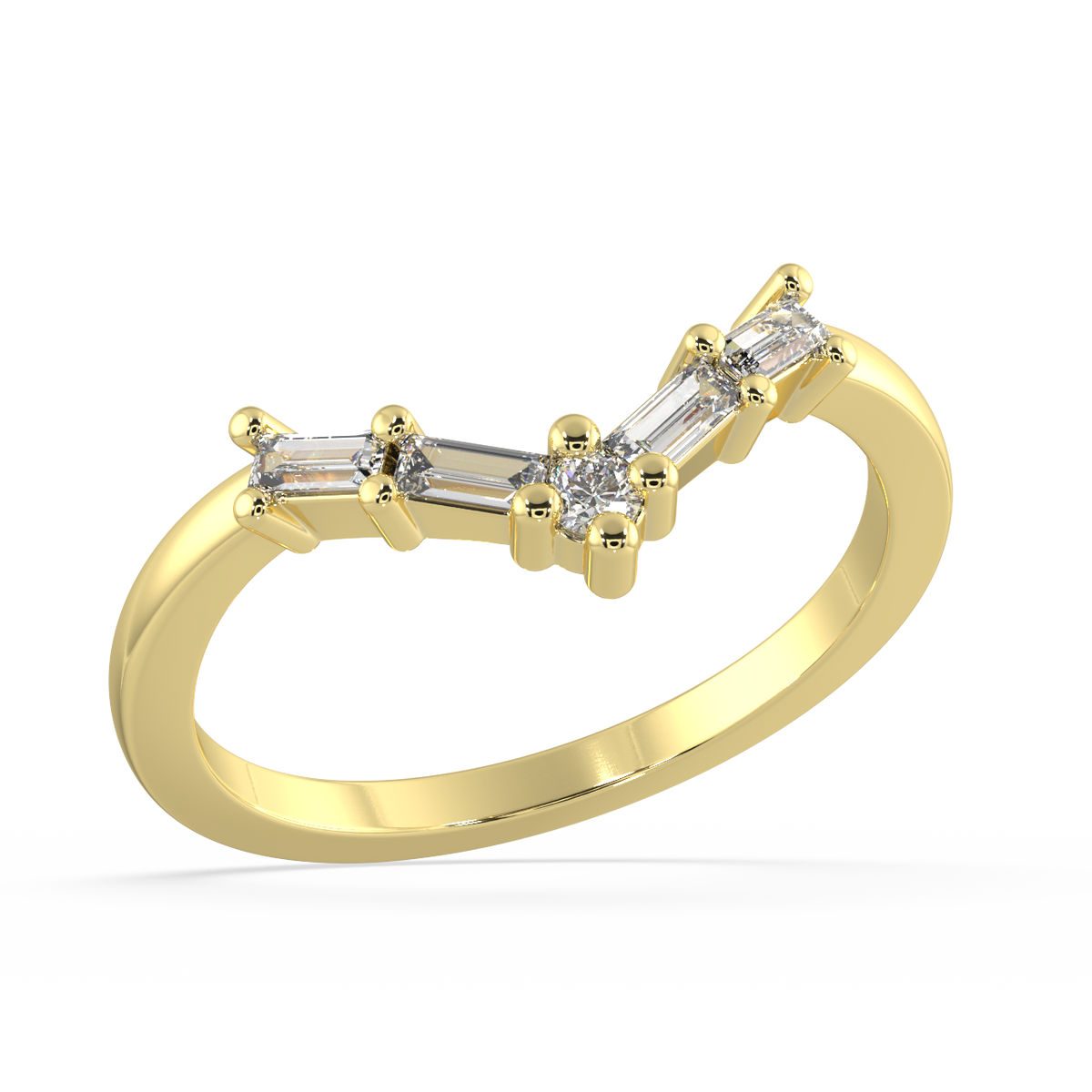Aetheria Baguette Diamond Ring