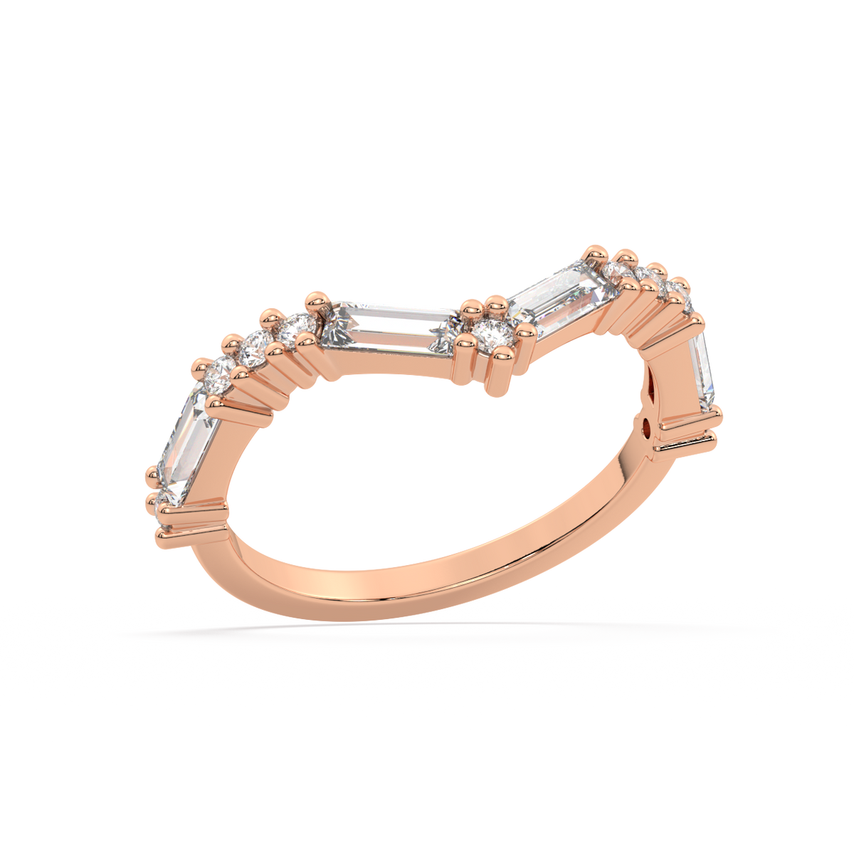 Elysium Baguette Diamond Ring