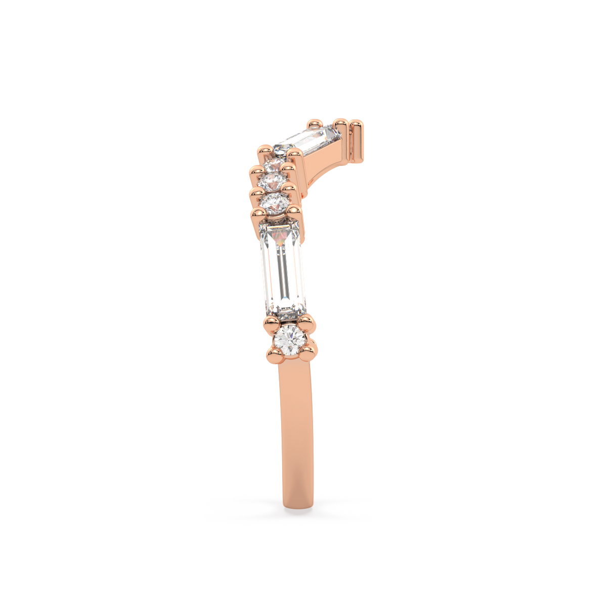 Elysium Baguette Diamond Ring