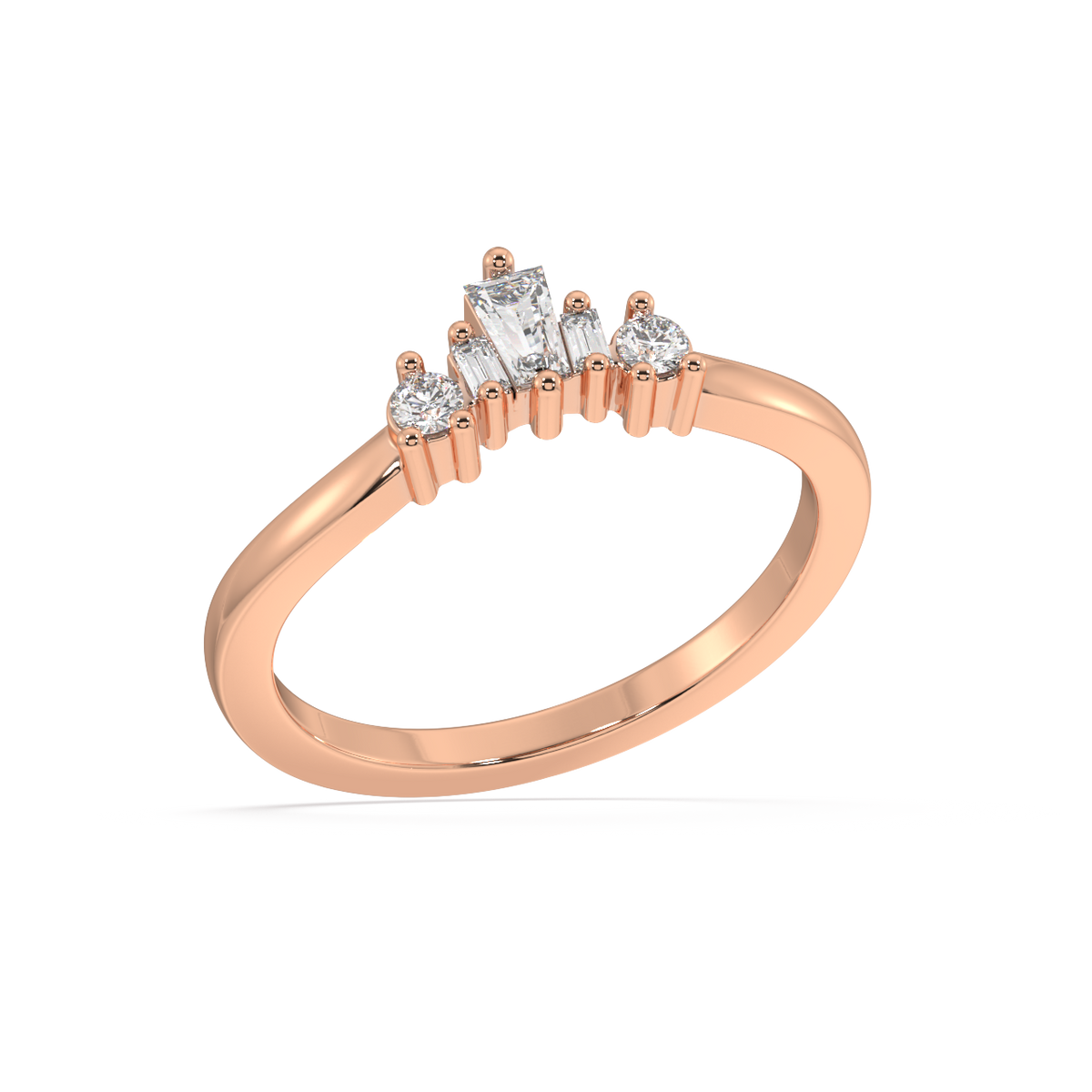 Vespera Baguette Diamond Ring