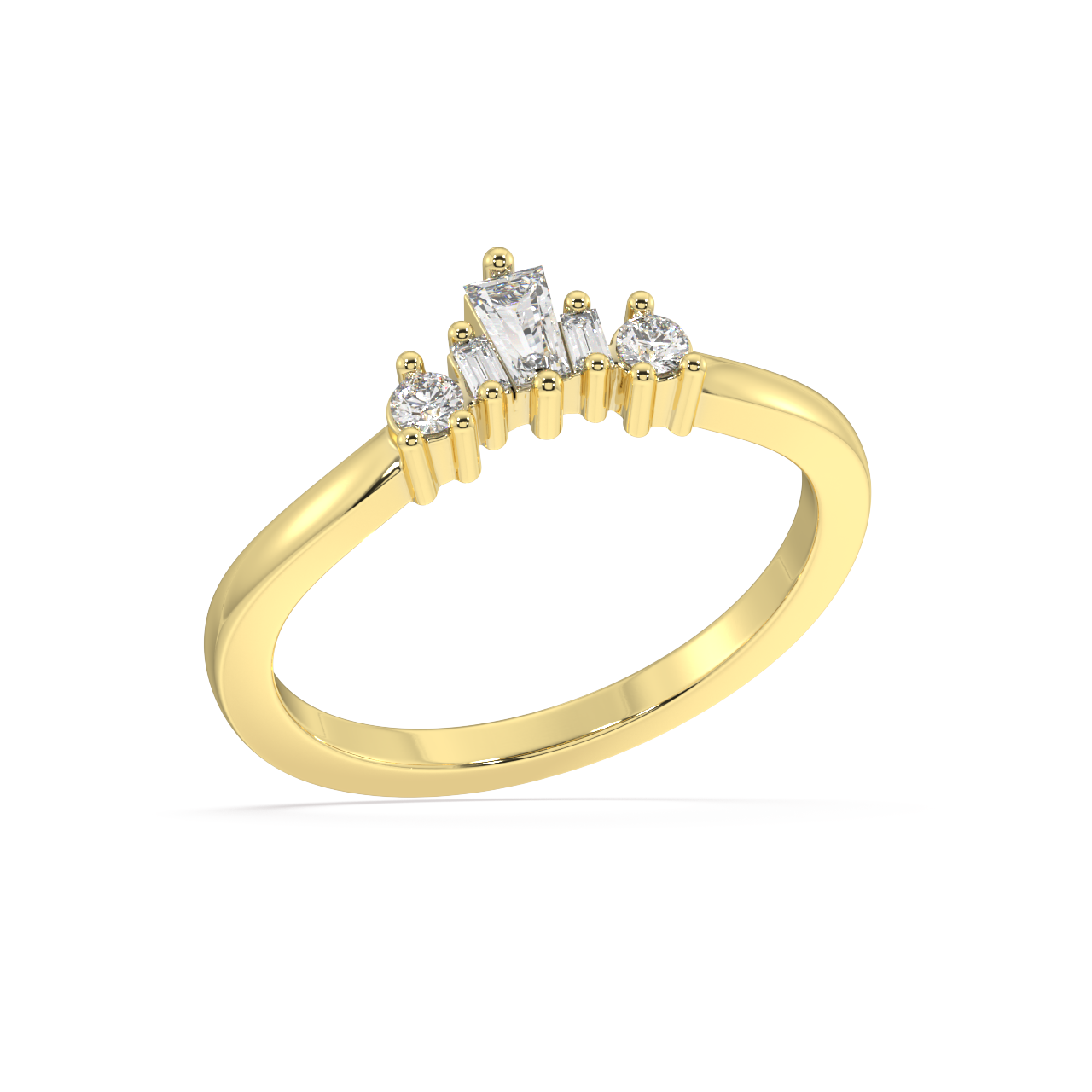 Vespera Baguette Diamond Ring