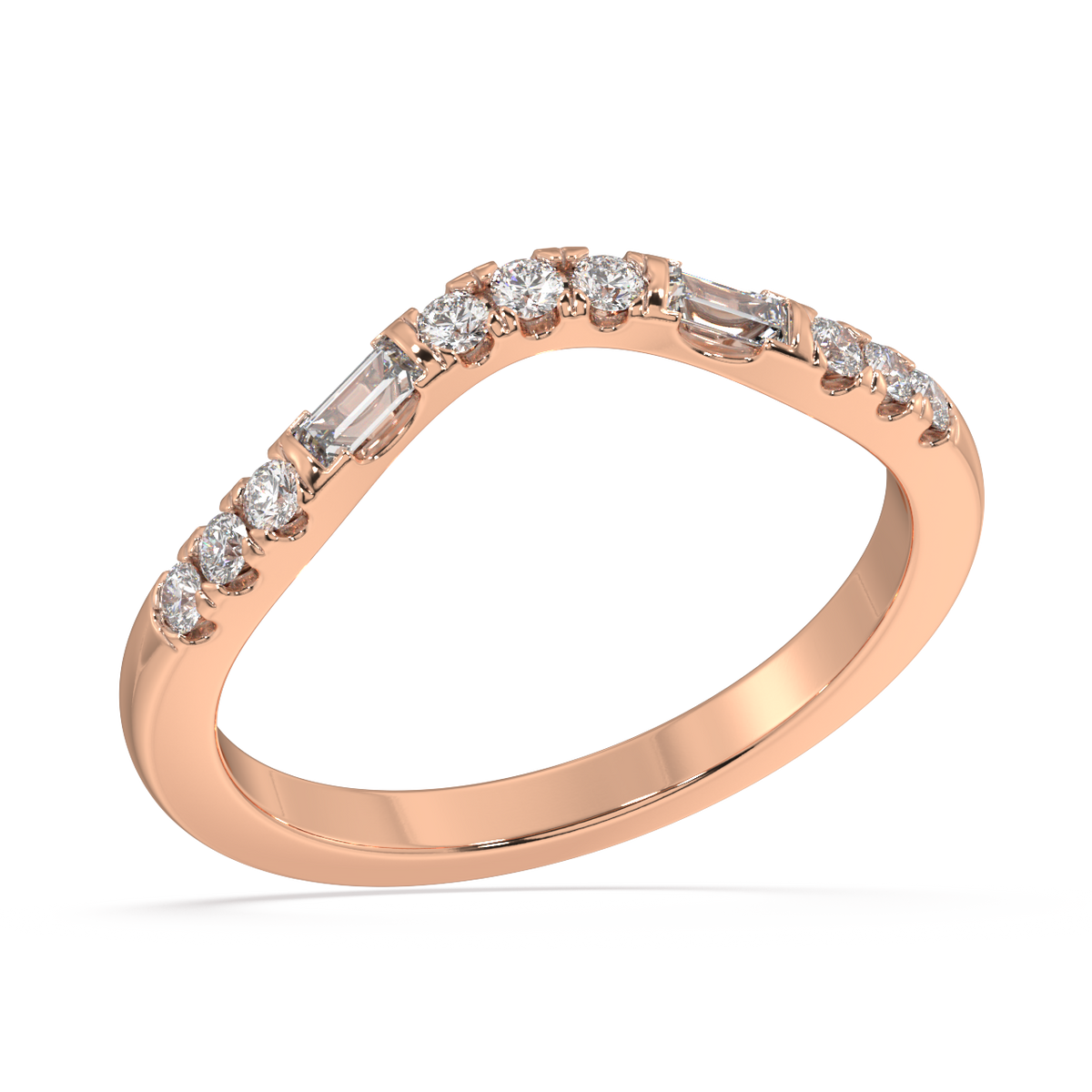 Ecliptic Baguette Diamond Ring
