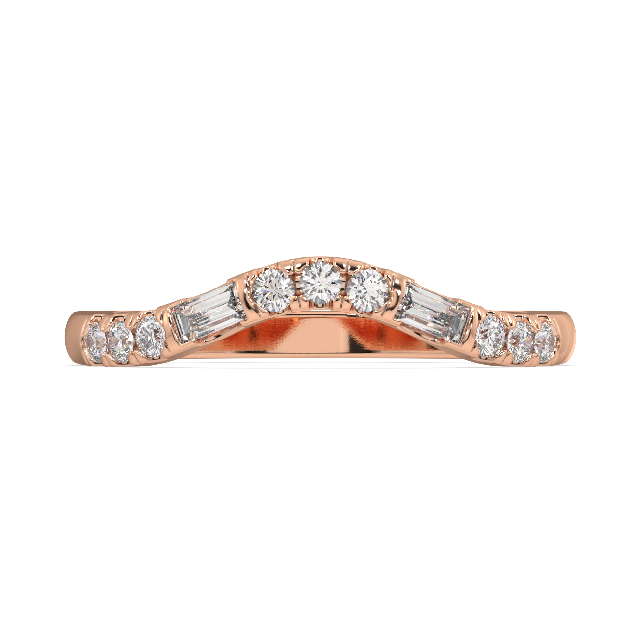Ecliptic Baguette Diamond Ring