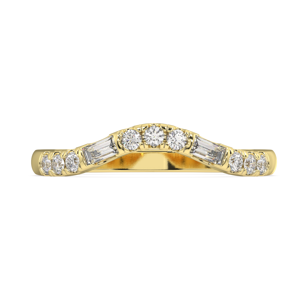 Ecliptic Baguette Diamond Ring
