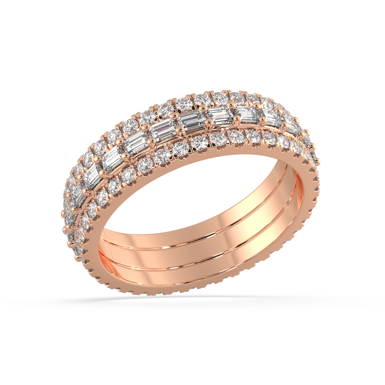 Iris Baguette Diamond Ring