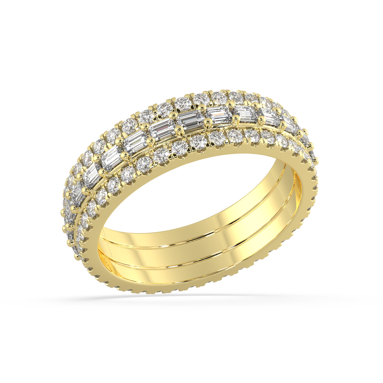 Iris Baguette Diamond Ring
