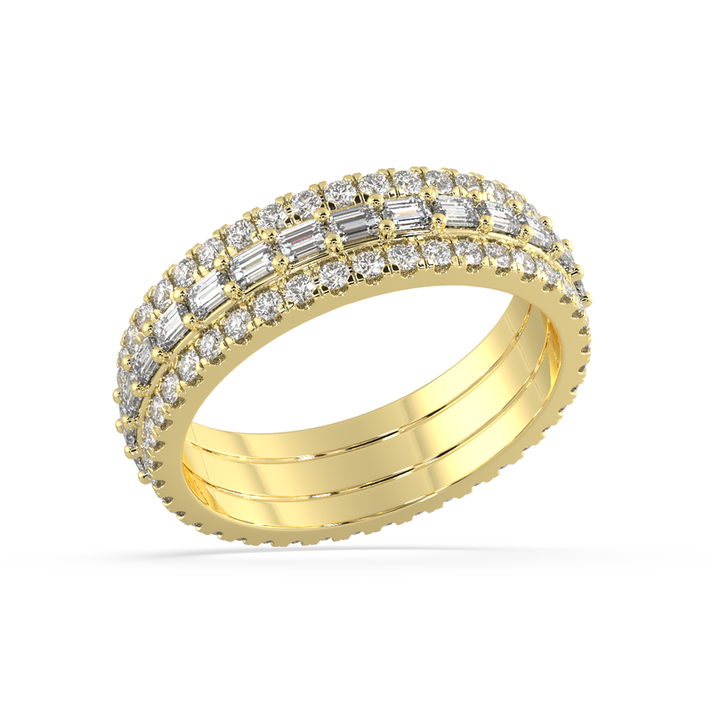 Iris Baguette Diamond Ring