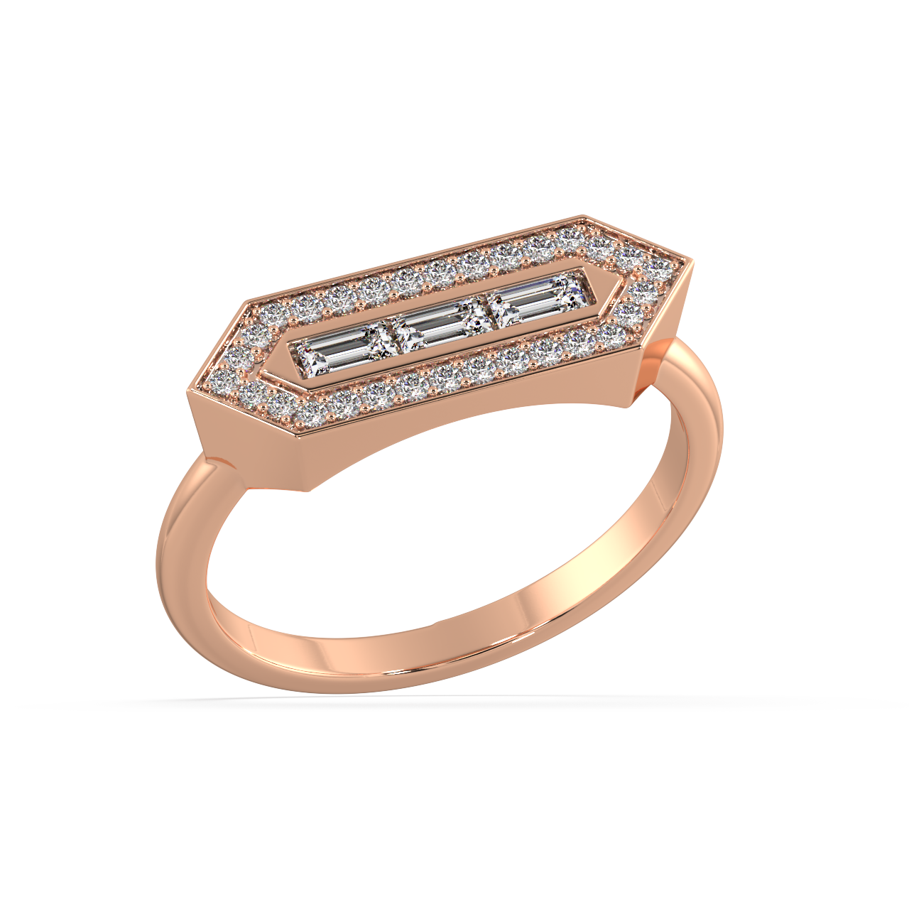 Sonnet Baguette Diamond Ring