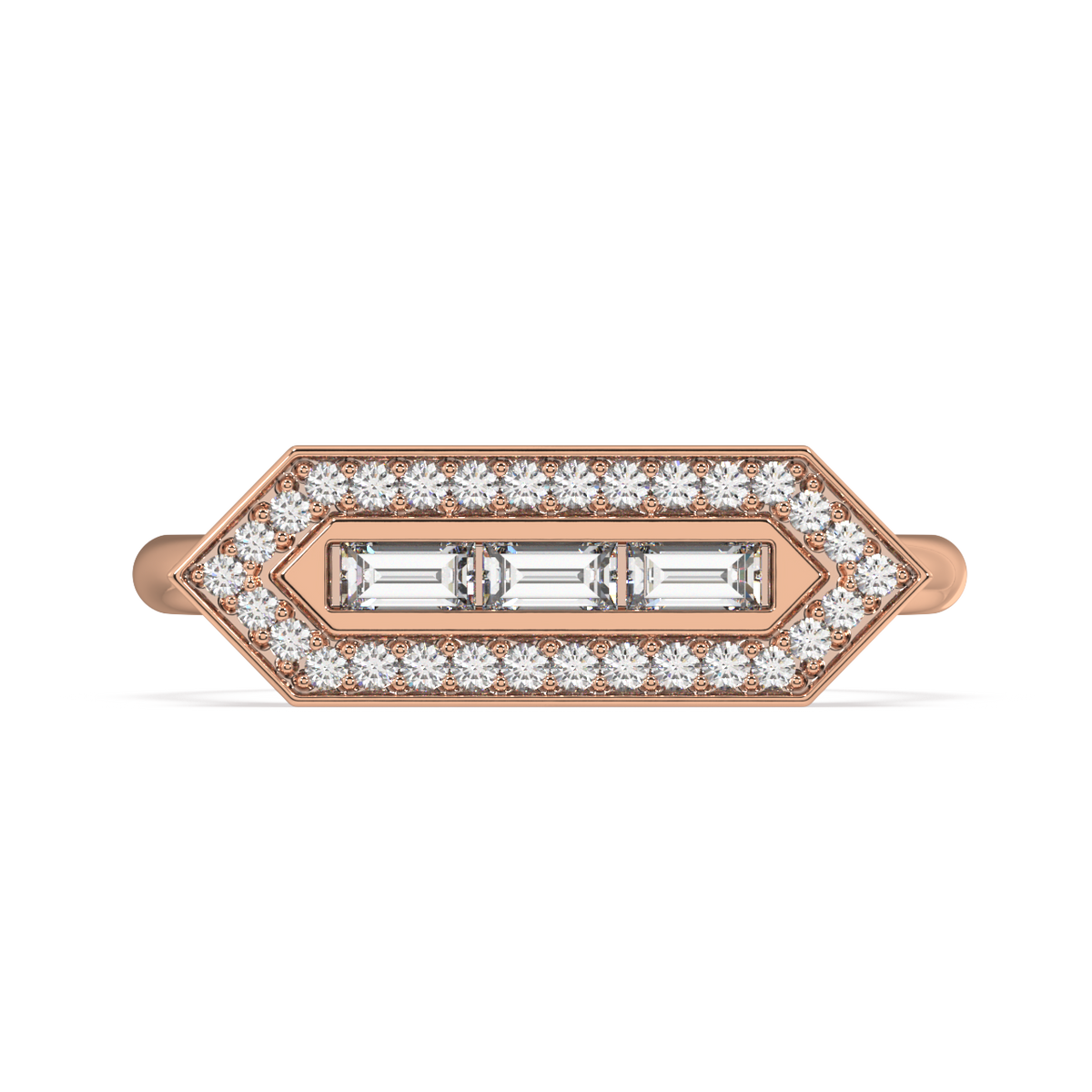 Sonnet Baguette Diamond Ring