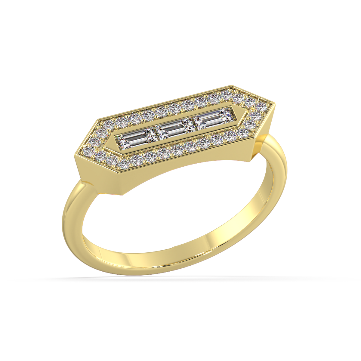 Sonnet Baguette Diamond Ring