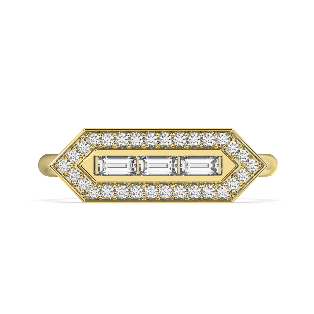 Sonnet Baguette Diamond Ring