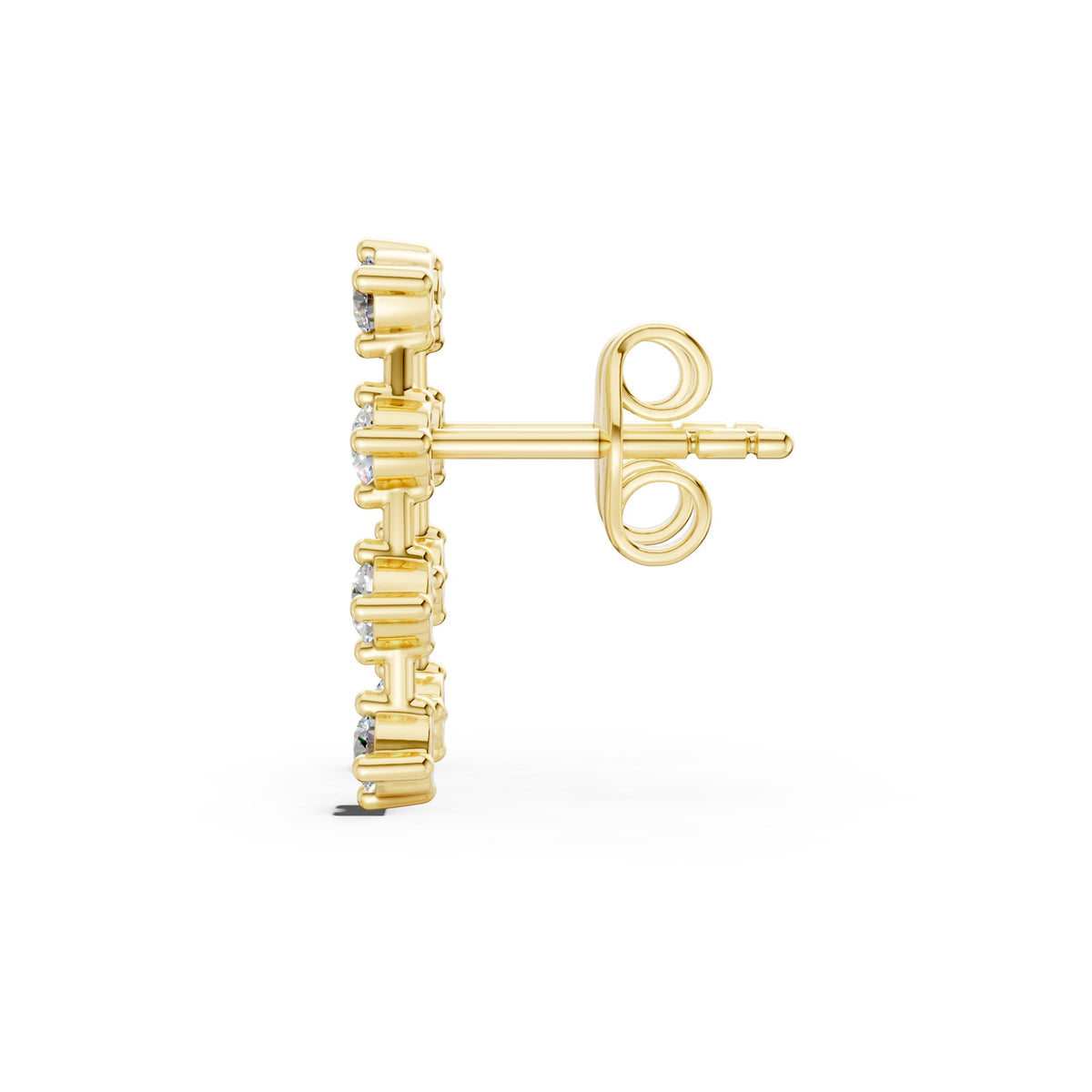 The Cascade Drop Earrings, 14K Yellow Gold