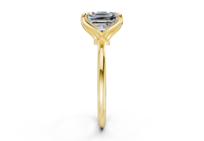 Phoenix Diamond Solitaire Asscher Cut 2mm Engagement Ring