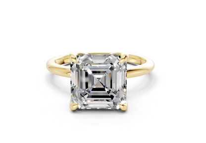 Phoenix Diamond Solitaire Asscher Cut 2mm Engagement Ring